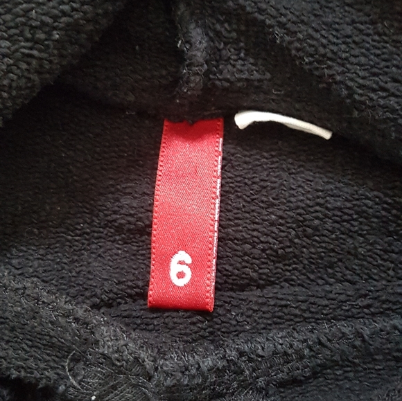 H&M Divided comfy black hoodie size 6 - Picture 5 of 9
